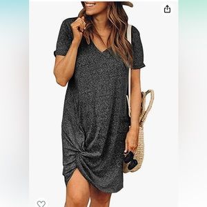 Summer T-shirt Dress - Front Knot